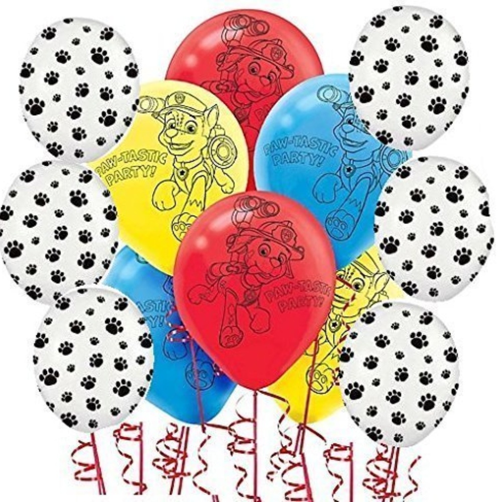 COPY - 12 Piece Paw Patrol Latex Balloon Bundle New